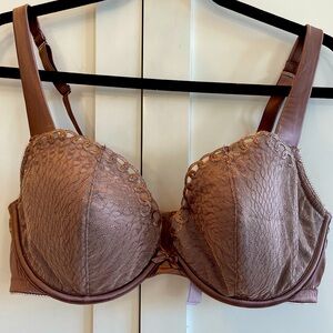 Savage X Fenty Brown Lace Underwire Bra